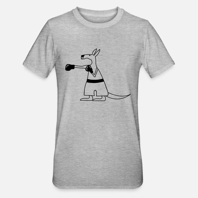 kaenguru_001 - T-shirt polycoton Unisexe - gris chiné