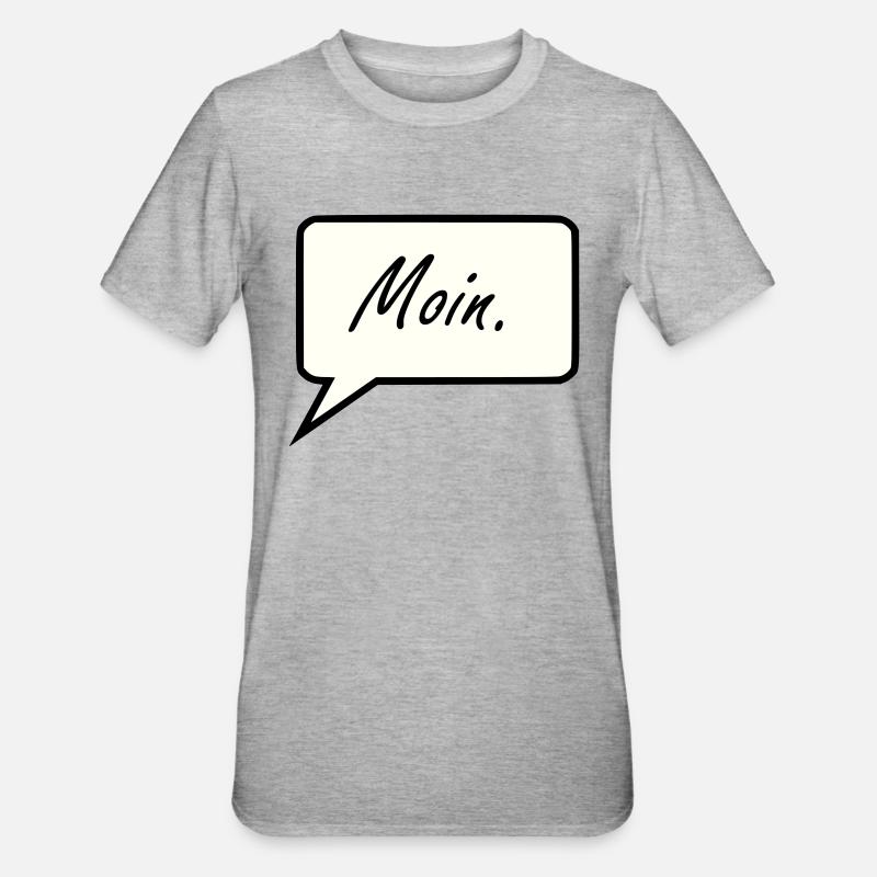 Moin - Unisex Polycotton T-Shirt - Grau meliert