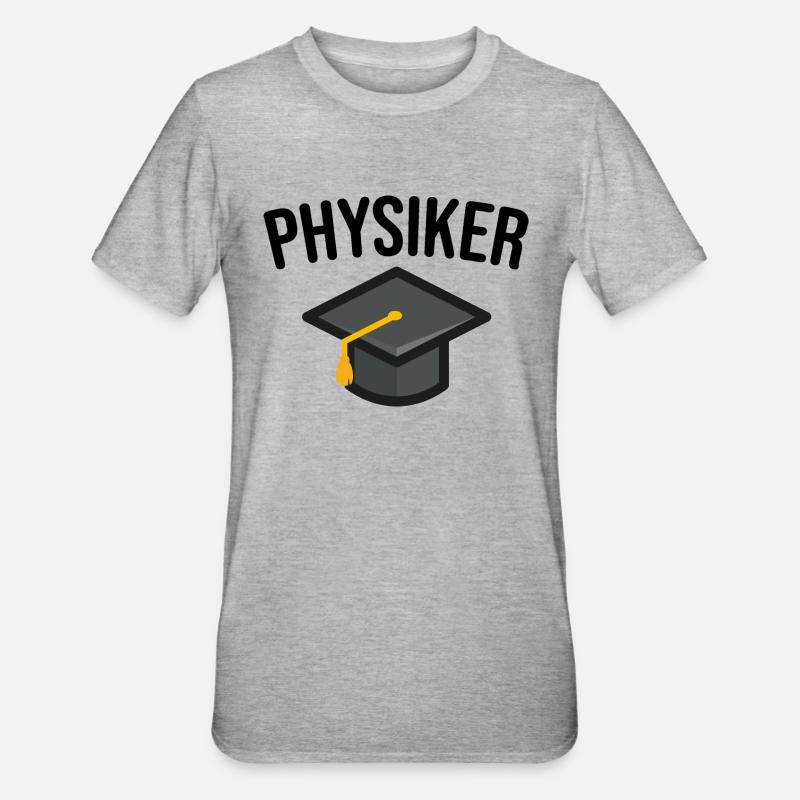 Physiker - Unisex Polycotton T-Shirt - Grau meliert
