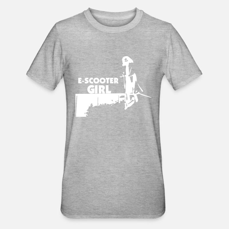 E-Scooter E-Roller Scooter - Unisex Polycotton T-Shirt - heather grey