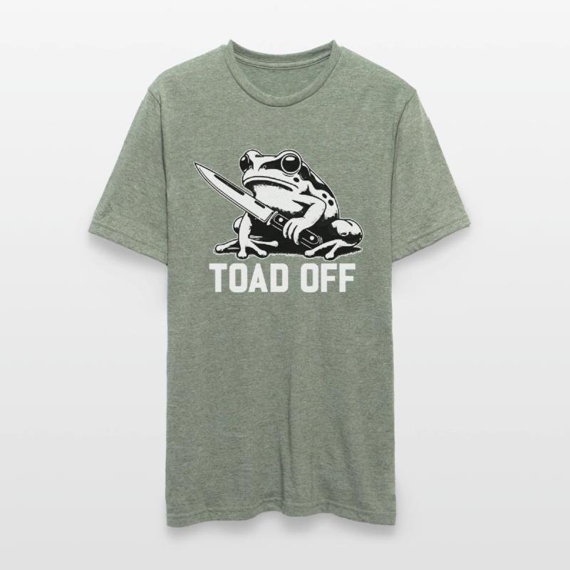 Vintage Frog Toad Meme Grumpy Frog Don't Toad Me Unisex Polycotton T-Shirt