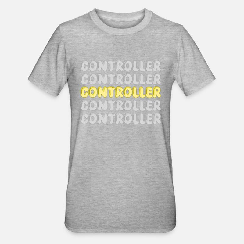 Work Controller - Unisex Polycotton T-Shirt - heather grey