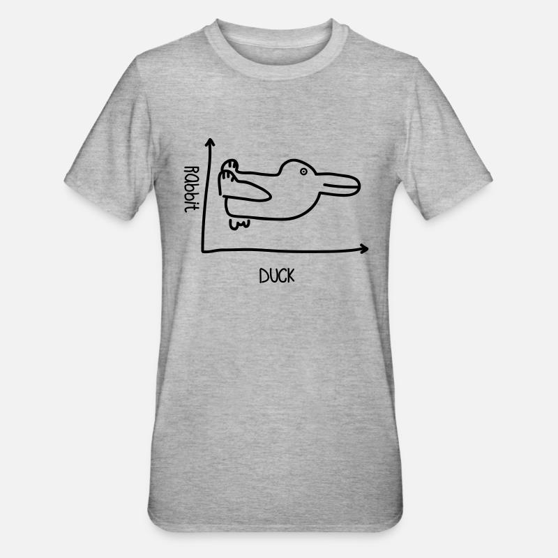 Duck Rabbit - Unisex Polycotton T-Shirt - heather grey