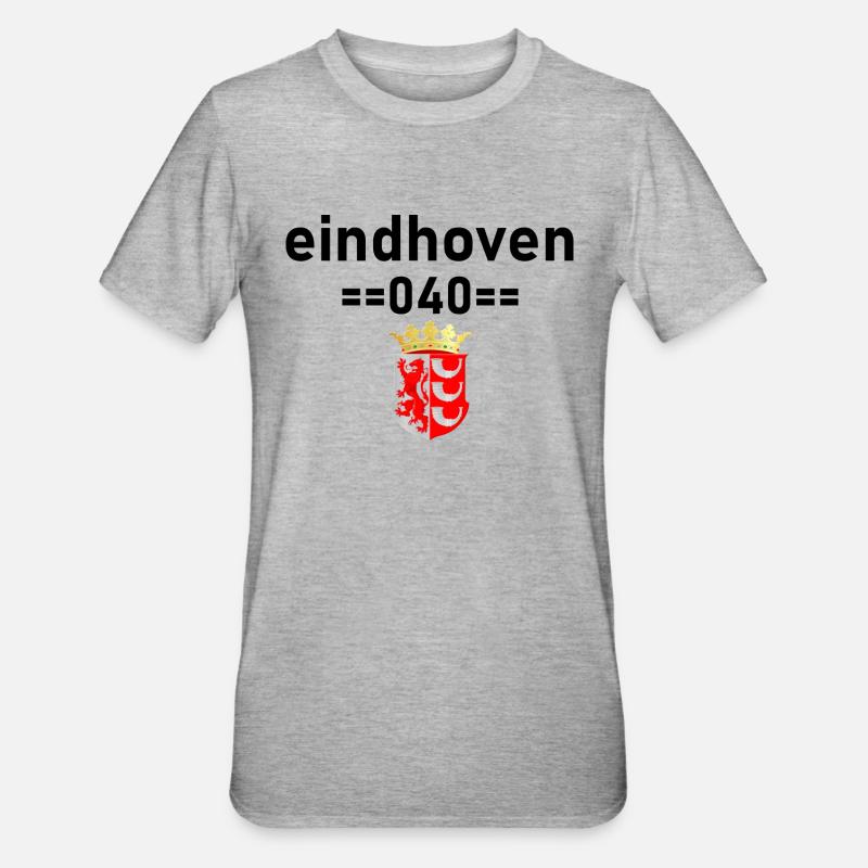 eindhoven 040avec arme eindhoven - T-shirt polycoton Unisexe - gris chiné