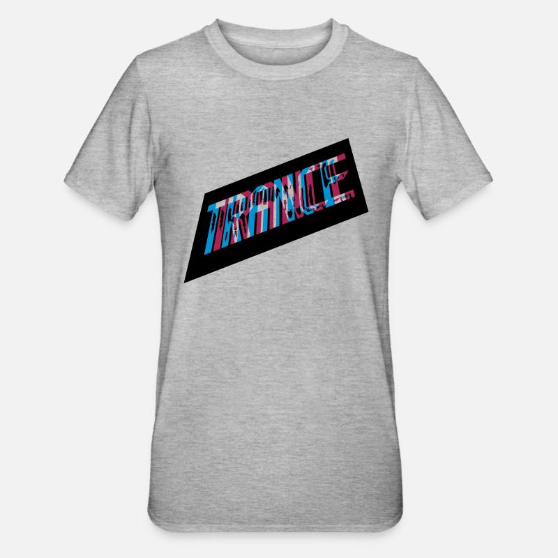 Conception de transe d’effets 3D - T-shirt polycoton Unisexe - gris chiné