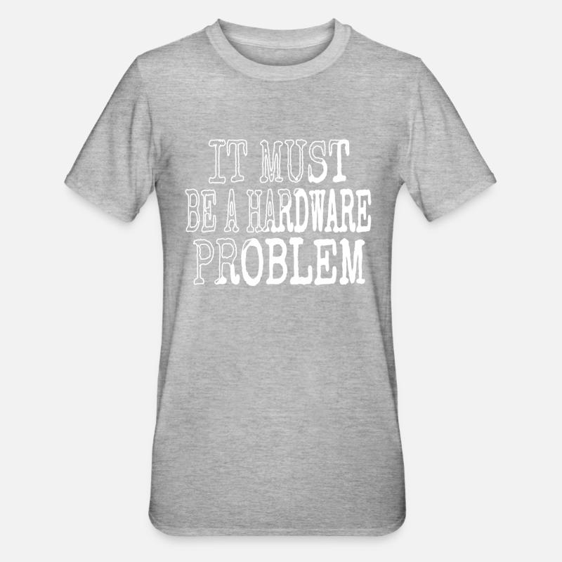 frontend developer college student - Unisex Polycotton T-Shirt - heather grey