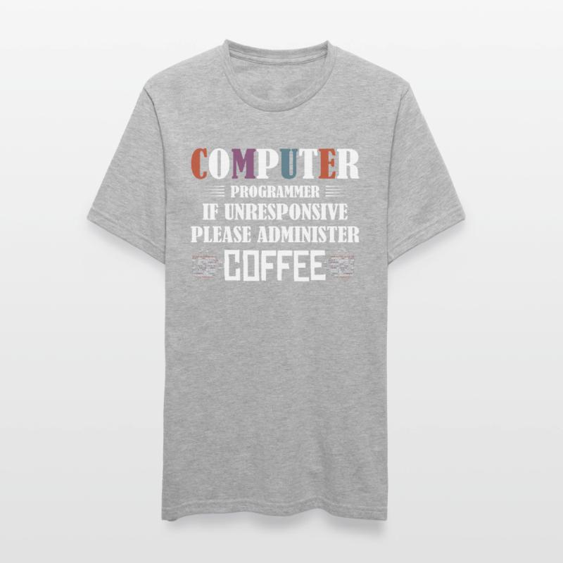 Computer Programmer Software Coding Unisex Polycotton T-Shirt