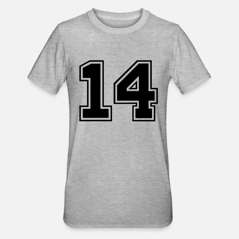 vierzehn - T-shirt polycoton Unisexe - gris chiné