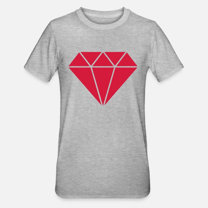 Ruby Rubin - Unisex Polycotton T-Shirt - Grau meliert