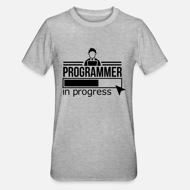 Programmierer - Unisex Polycotton T-Shirt - Grau meliert