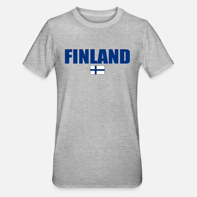 Finlande - T-shirt polycoton Unisexe - gris chiné