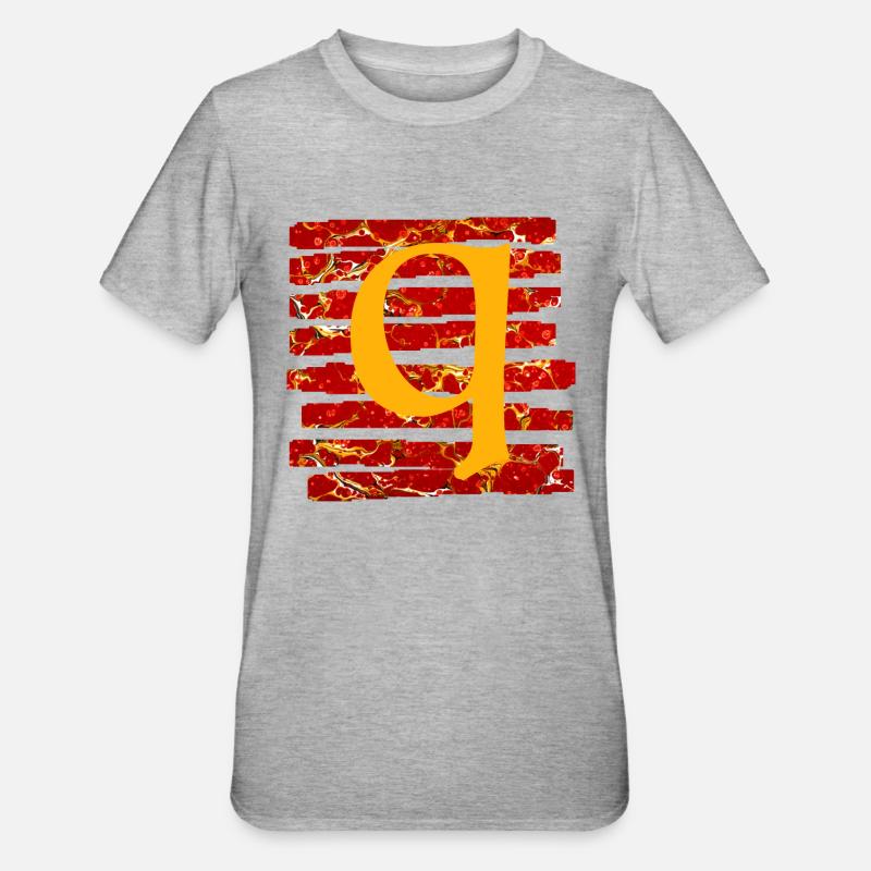 Strip E 232 Q - Unisex Polycotton T-Shirt - heather grey