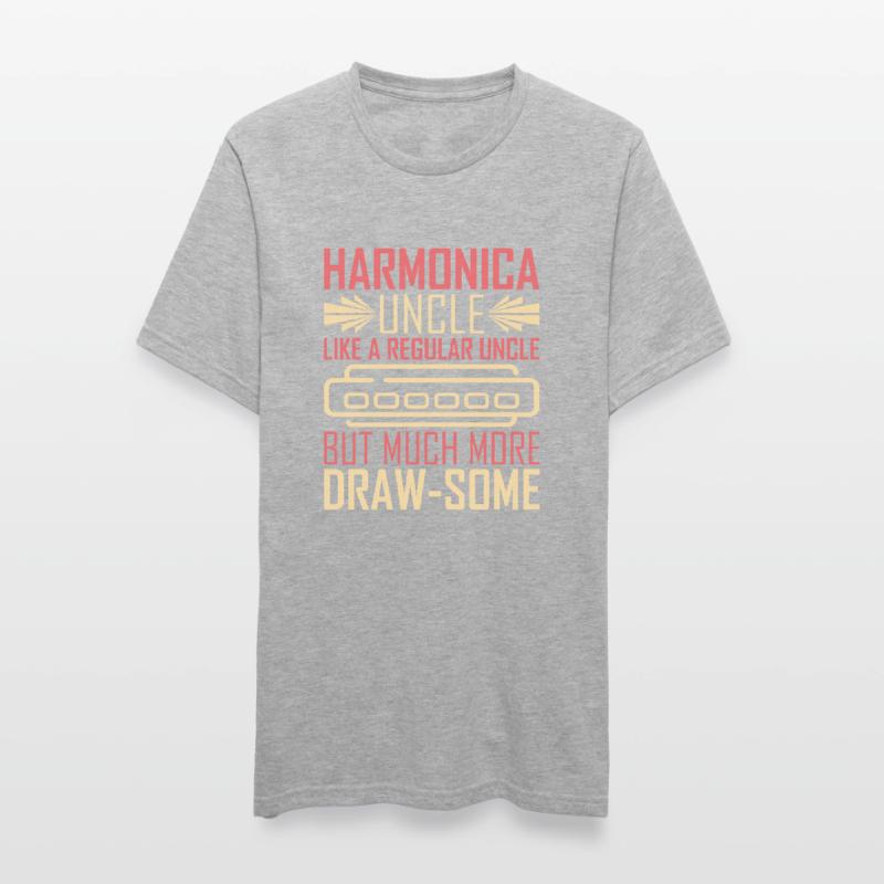 Harmonica harmonica player Uncle Unisex Polycotton T-Shirt
