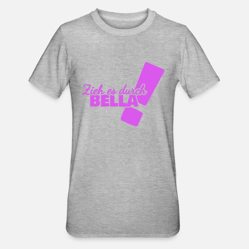 Gift for Bella - Unisex Polycotton T-Shirt - heather grey