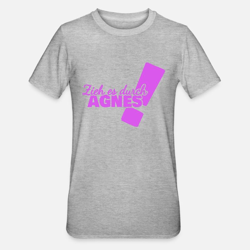 Gift for Agnes - Unisex Polycotton T-Shirt - heather grey