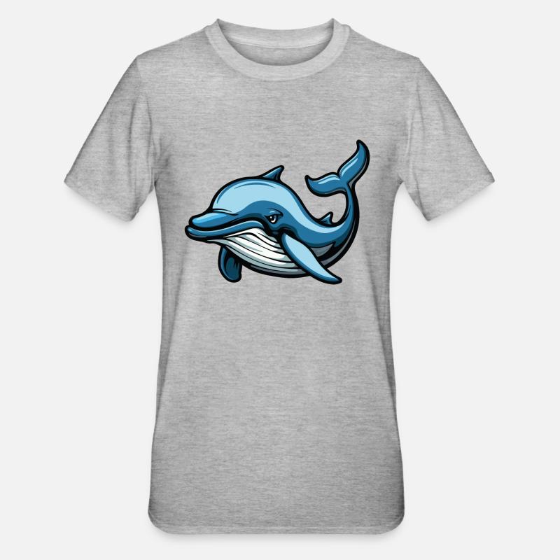 Bande dessinée Delfin - T-shirt polycoton Unisexe - gris chiné