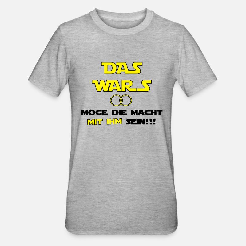 Das Wars - Unisex Polycotton T-Shirt - Grau meliert