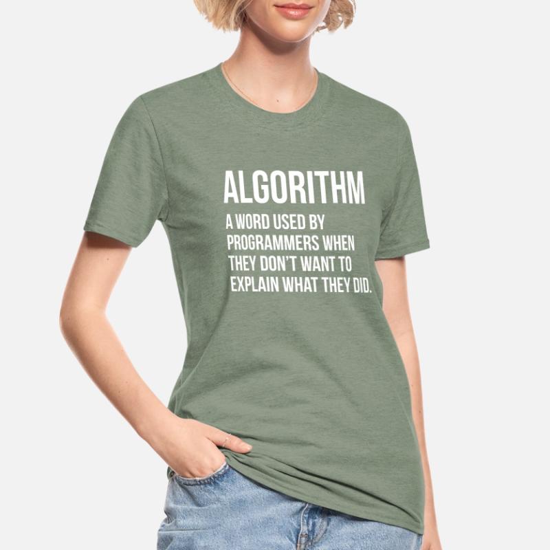 Algorithm Programming Informatic Geschenk Unisex Polycotton T-Shirt