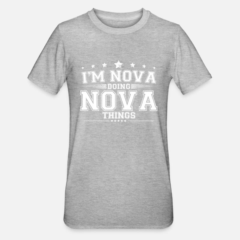 Nova - T-shirt polycoton Unisexe - gris chiné