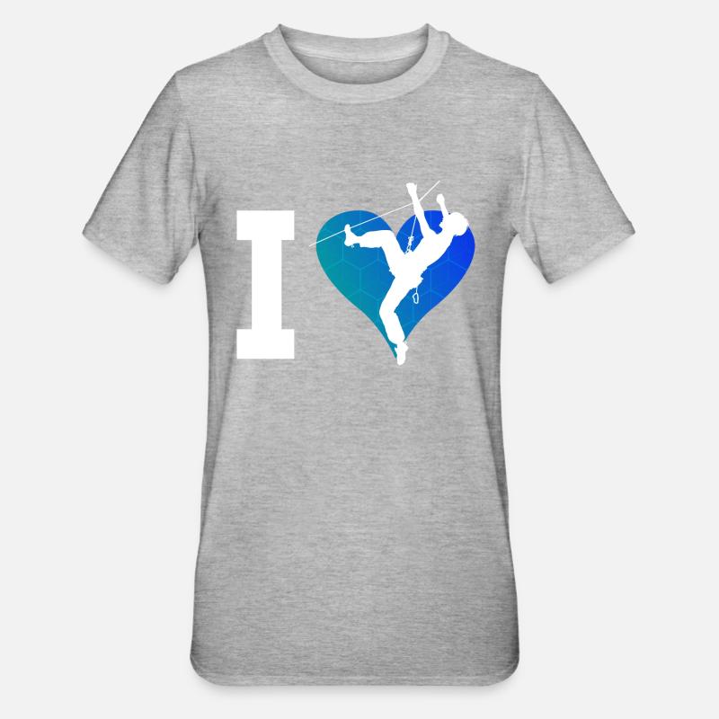 Boulder Boulder Escalade Grimpeuse Femmes - T-shirt polycoton Unisexe - gris chiné