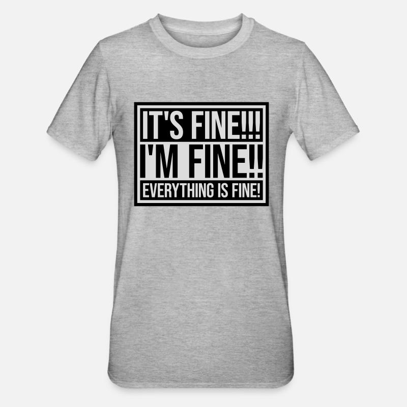 Tout va bien devis - T-shirt polycoton Unisexe - gris chiné