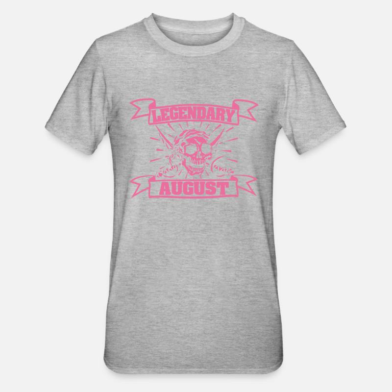 Le mois d’août comme carnaval - T-shirt polycoton Unisexe - gris chiné