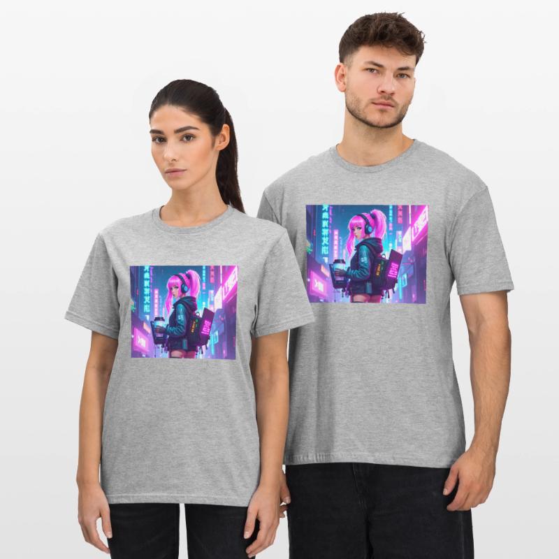 Cyber DJ Coder – Beats, Bytes & Blinks Unisex Polycotton T-Shirt