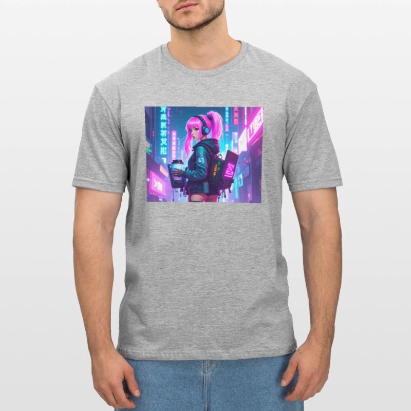 Cyber DJ Coder – Beats, Bytes & Blinks Unisex Polycotton T-Shirt