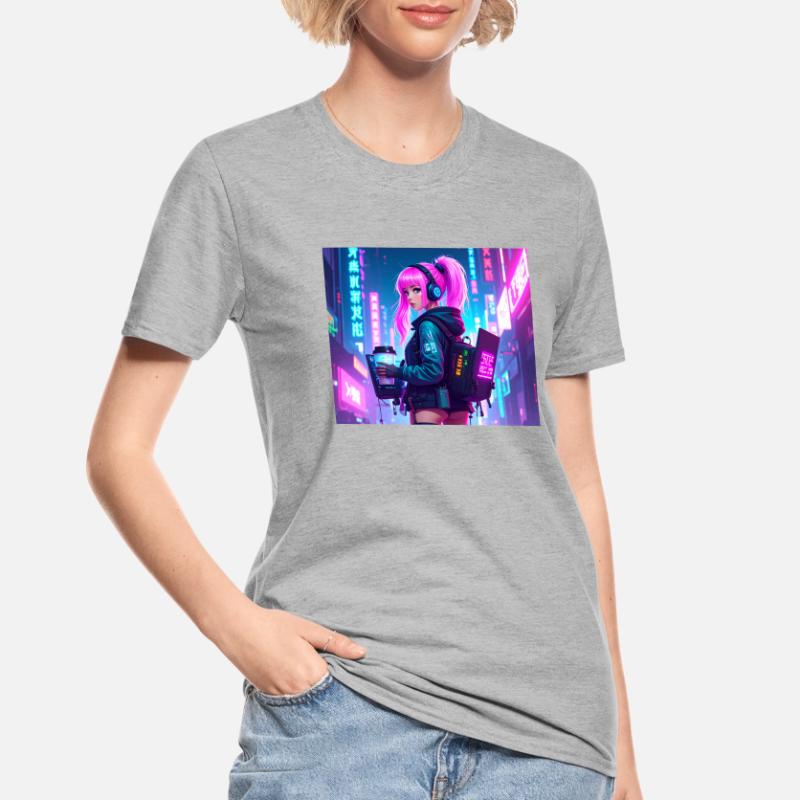 Cyber DJ Coder – Beats, Bytes & Blinks Unisex Polycotton T-Shirt