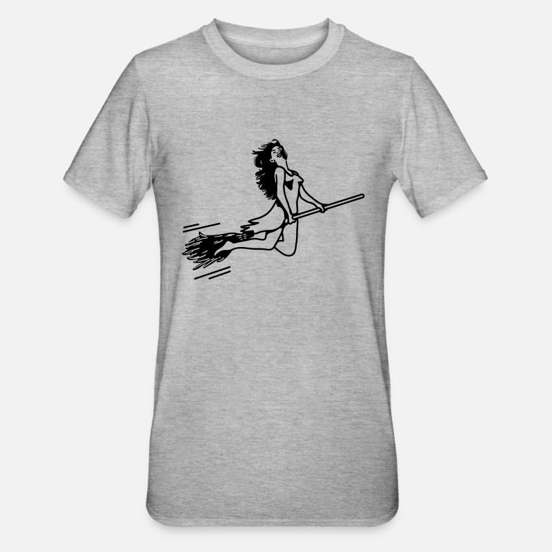 witch - T-shirt polycoton Unisexe - gris chiné