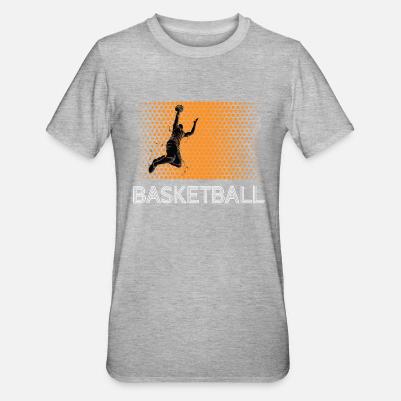 basketteur basketteur dunking - T-shirt polycoton Unisexe - gris chiné