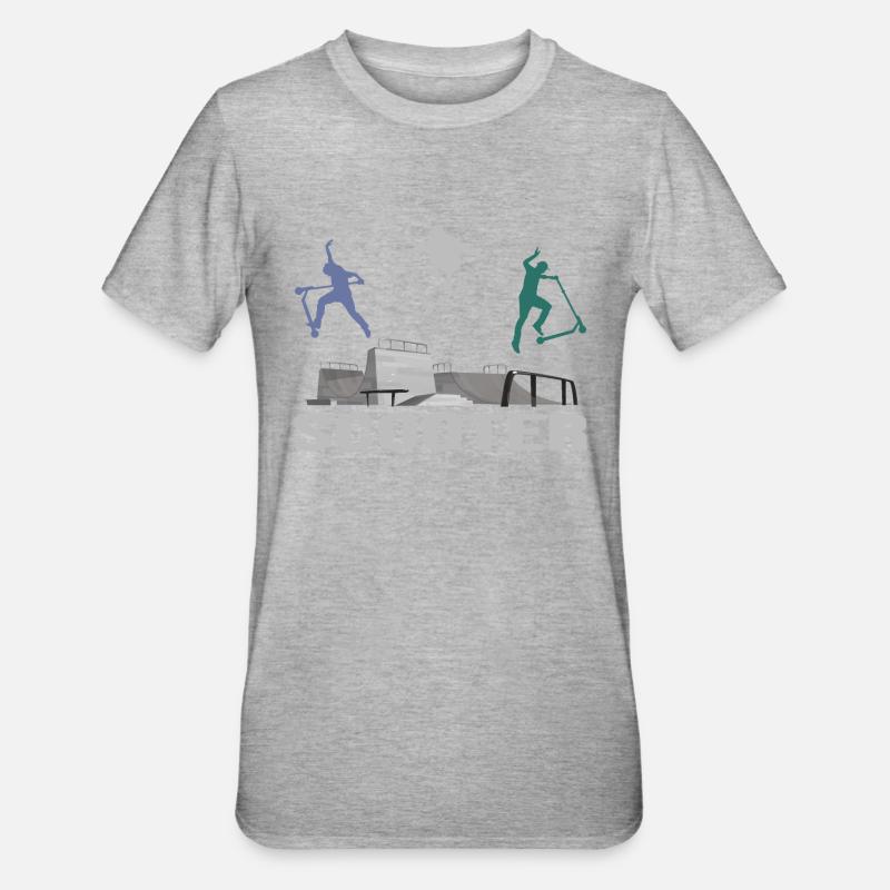 cascadescooter rollerscooter scooter e-scooter - T-shirt polycoton Unisexe - gris chiné