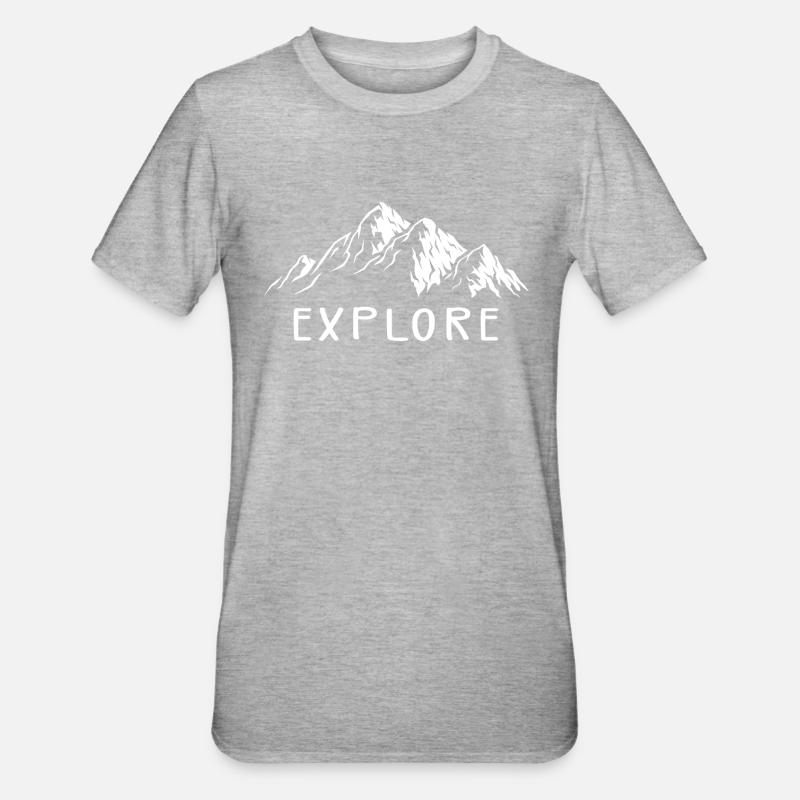 Explore more - Unisex Polycotton T-Shirt - heather grey