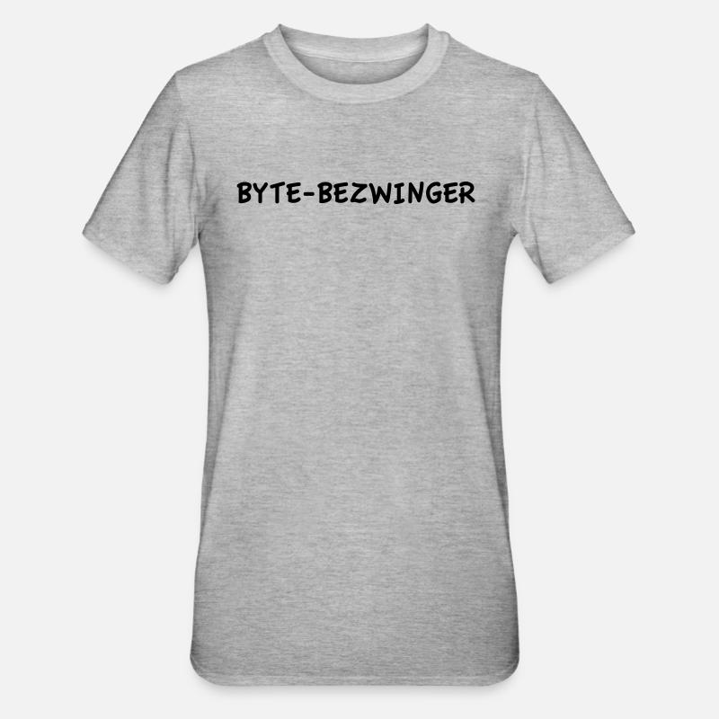 Byte Conqueror - Unisex Polycotton T-Shirt - heather grey