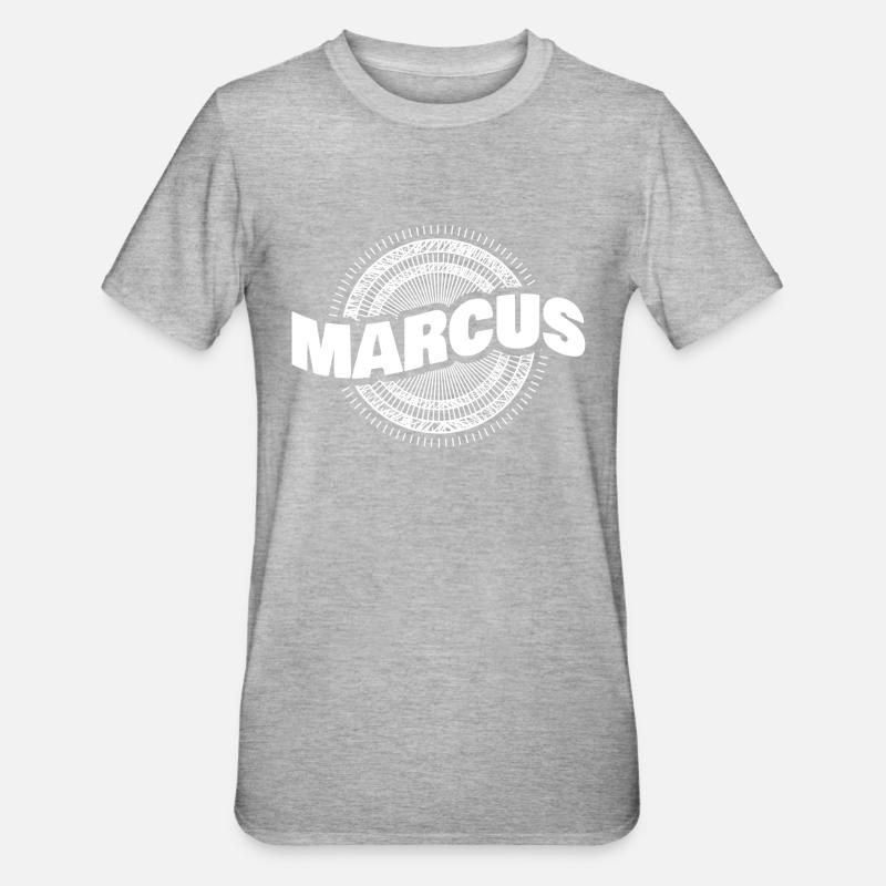 Idée cadeau Marcus - T-shirt polycoton Unisexe - gris chiné