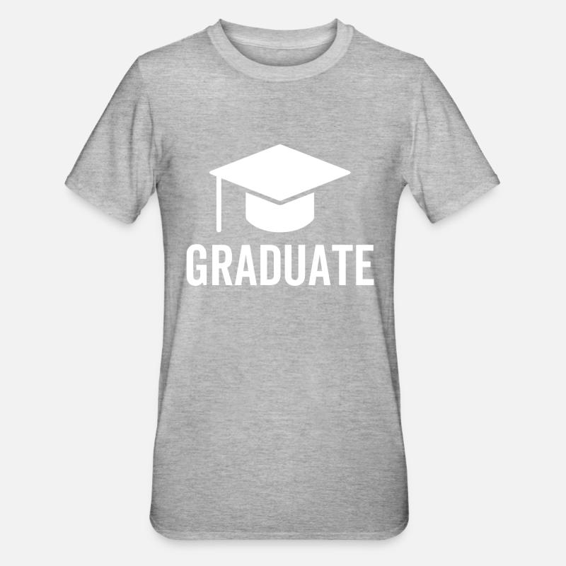 Absolvent - Unisex Polycotton T-Shirt - Grau meliert