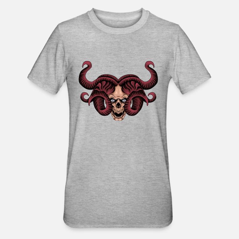 Crane Méduse - T-shirt polycoton Unisexe - gris chiné