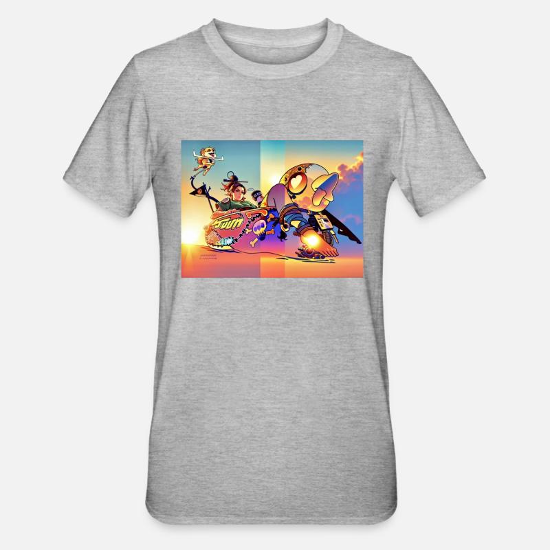 Froid - T-shirt polycoton Unisexe - gris chiné