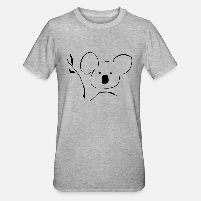 Coala - T-shirt polycoton Unisexe - gris chiné