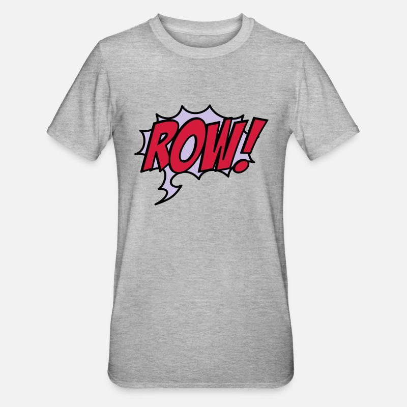 row - T-shirt polycoton Unisexe - gris chiné