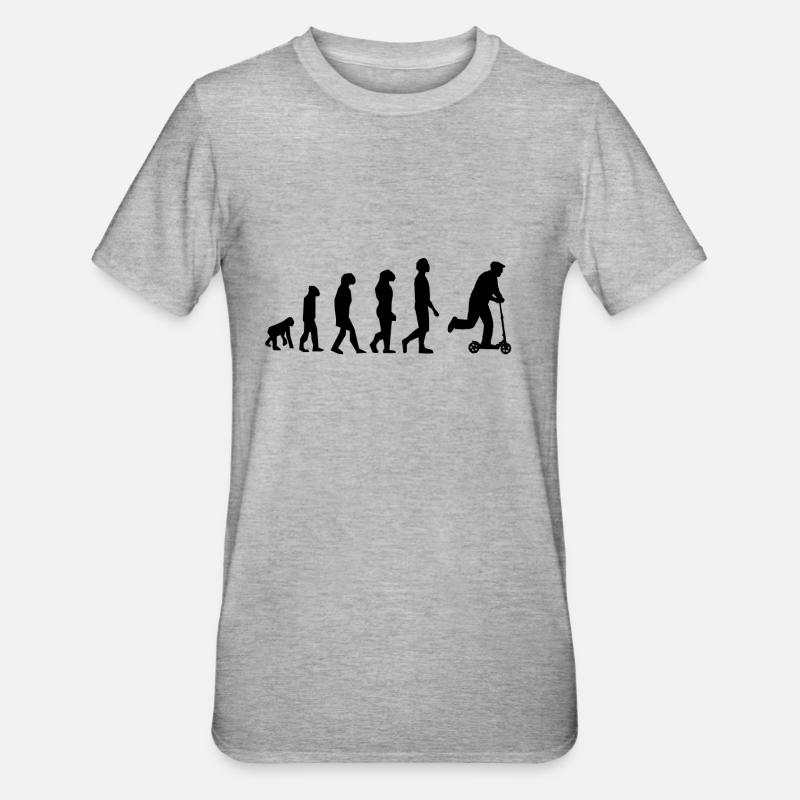 Trottinette évolution - T-shirt polycoton Unisexe - gris chiné