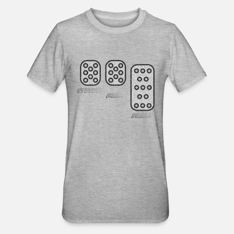 STUTUTU - Pression de suralimentation - T-shirt polycoton Unisexe - gris chiné