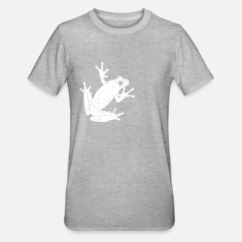 Frosch - Unisex Polycotton T-Shirt - Grau meliert