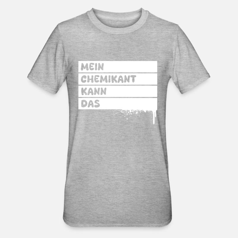Profession : Technicien en chimie - T-shirt polycoton Unisexe - gris chiné