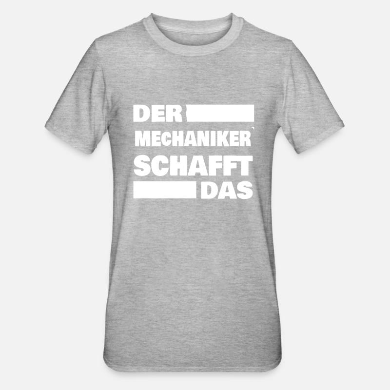 Mechanic as work - Unisex Polycotton T-Shirt - heather grey