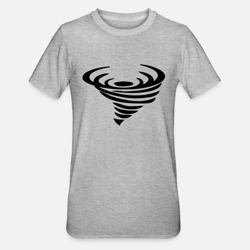 tornade - T-shirt polycoton Unisexe - gris chiné