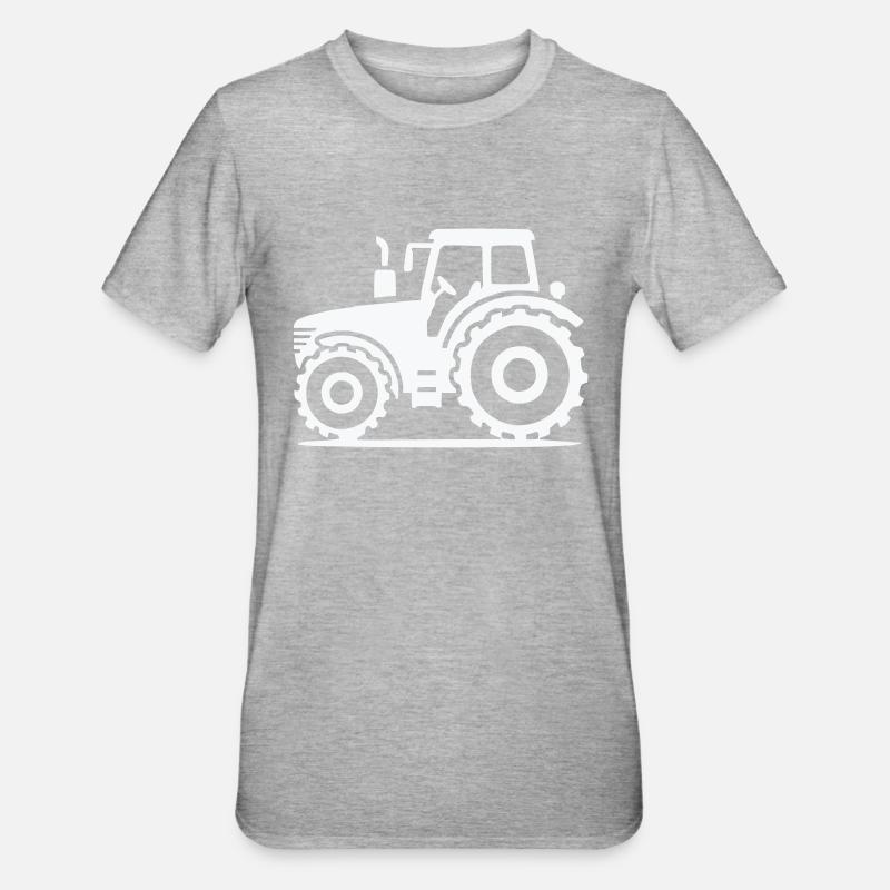 Traktor - Unisex Polycotton T-Shirt - Grau meliert