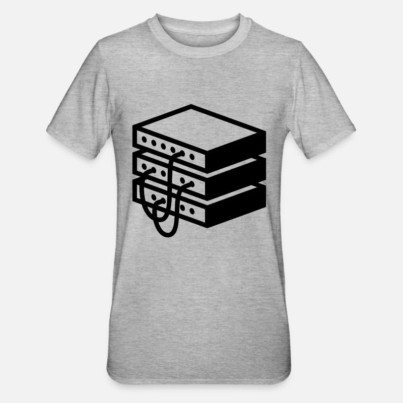 Old fashioned Server - Unisex Polycotton T-Shirt - heather grey