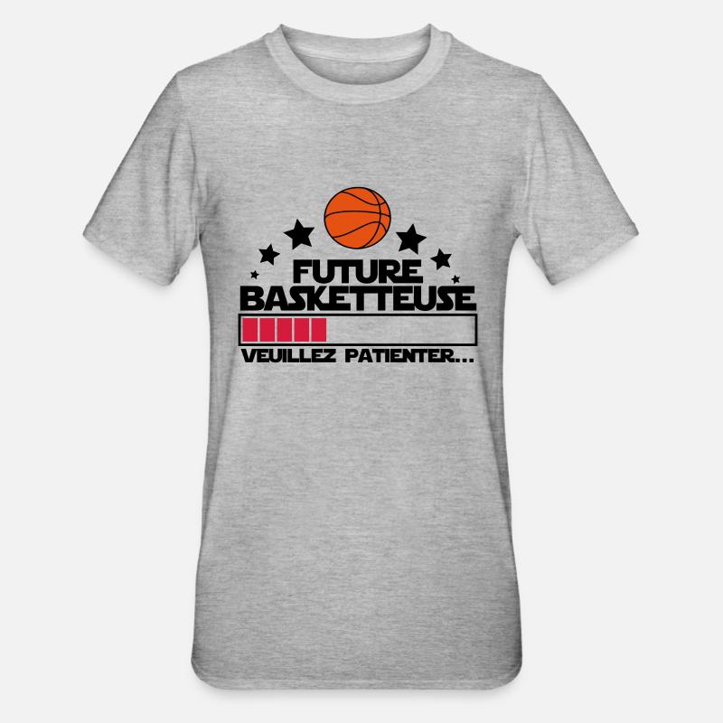 future basketteuse - T-shirt polycoton Unisexe - gris chiné