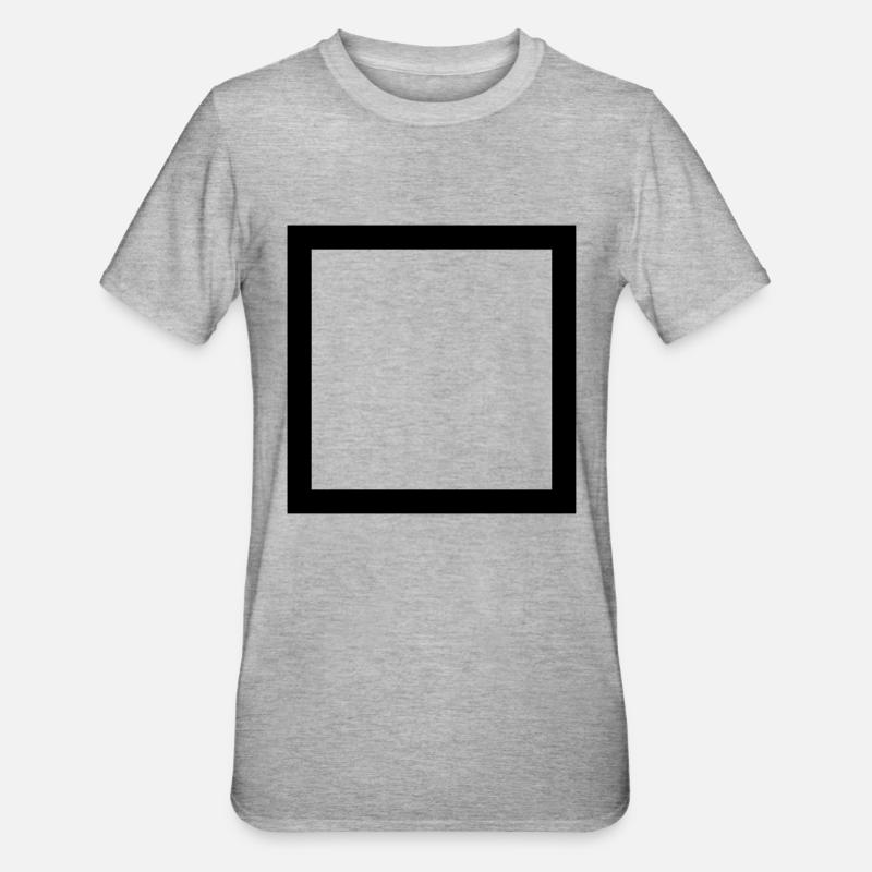 case - T-shirt polycoton Unisexe - gris chiné